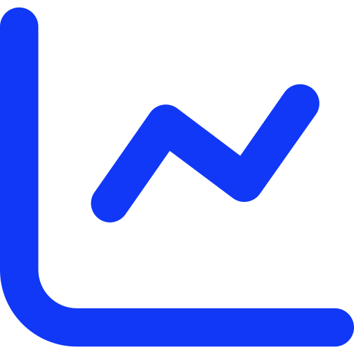 Line chart icon