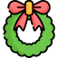 Christmas wreath icon 64x64