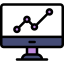 Line chart icon 64x64