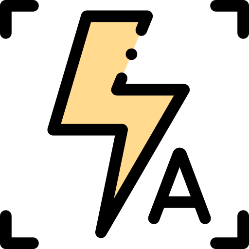 Auto flash icon