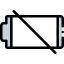 Empty battery icon 64x64