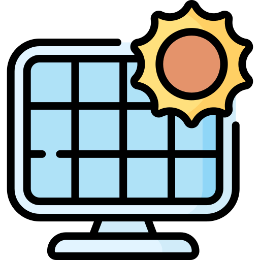 Solar panel icon