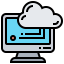 Cloud computing biểu tượng 64x64