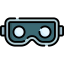 Virtual reality glasses biểu tượng 64x64