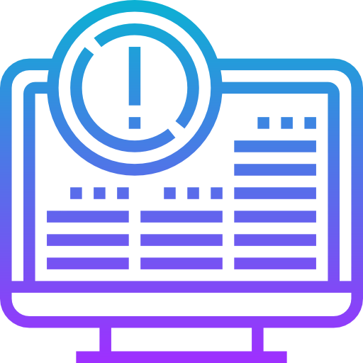 Security breach icon