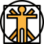 Vitruvian man icon 64x64