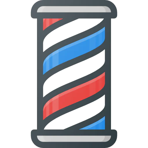 Barber pole icon