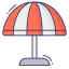 Beach umbrella іконка 64x64