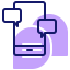Phone conversation icon 64x64