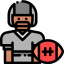American football player icon 64x64