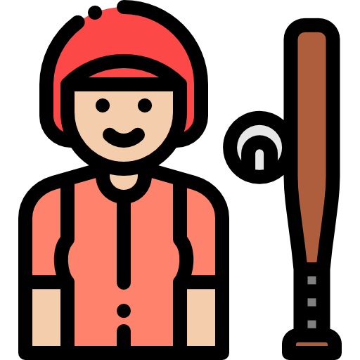 Baseball player icon