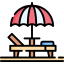 Sun umbrella ícono 64x64