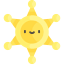 Sheriff badge icon 64x64