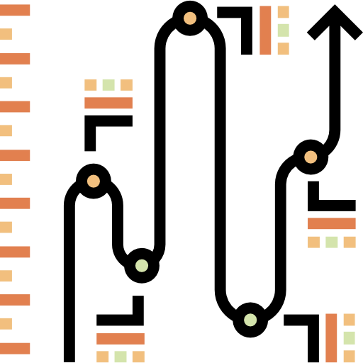 Line chart icon