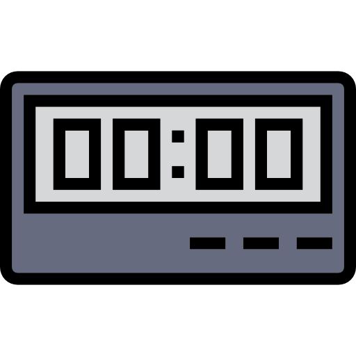 Digital clock icon