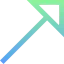 Diagonal arrow icon 64x64