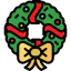 Christmas wreath icon 64x64