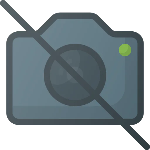 No camera icon