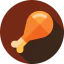 Chicken leg ícono 64x64