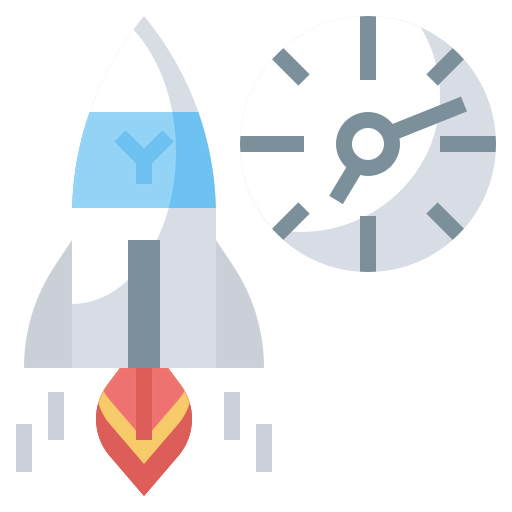 Rocket launch icon