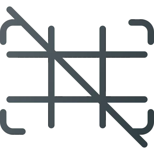 Grid off icon