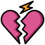Broken heart icon 64x64