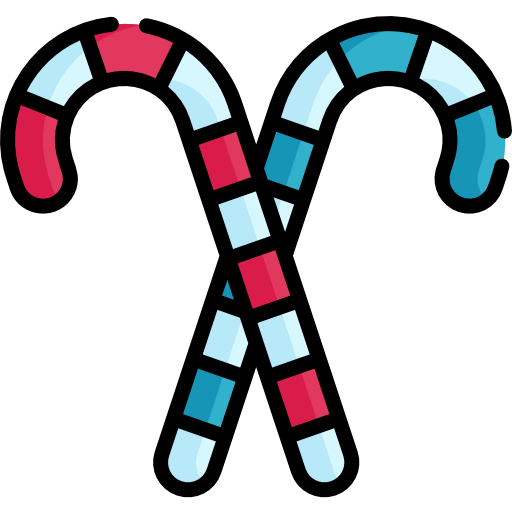 Candy cane icon