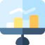 Bar graph icon 64x64