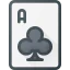 Ace of clubs icon 64x64