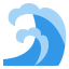 Sea waves icon 64x64