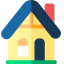 Wooden house icon 64x64