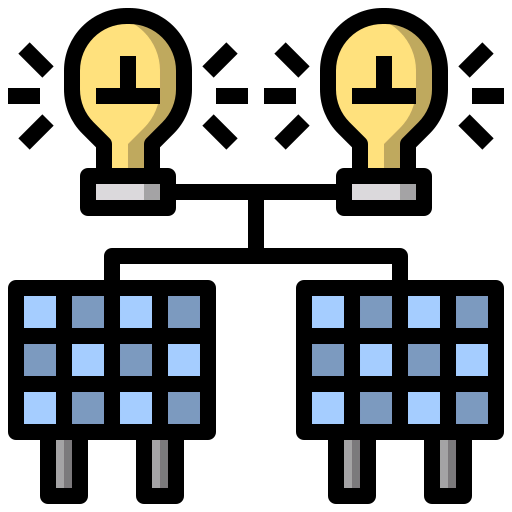 Solar panel icon