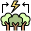 Green energy icon 64x64