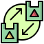 Recycled bag icon 64x64