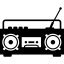 Boom box radio with antenna icon 64x64