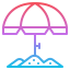 Beach umbrella іконка 64x64