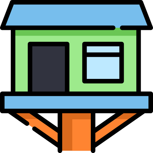Tree house icon