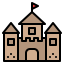 Sand castle icon 64x64