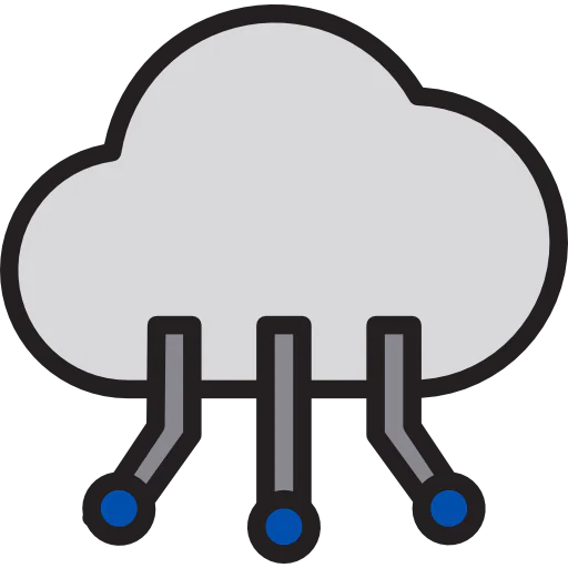 Cloud network icon