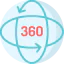 360 degrees アイコン 64x64