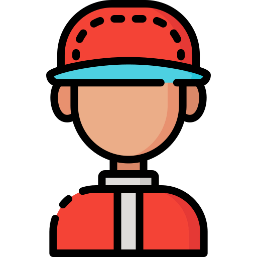 Baseball player icon