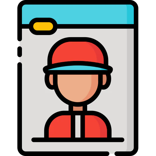 Baseball player icon