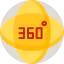 360 degrees アイコン 64x64