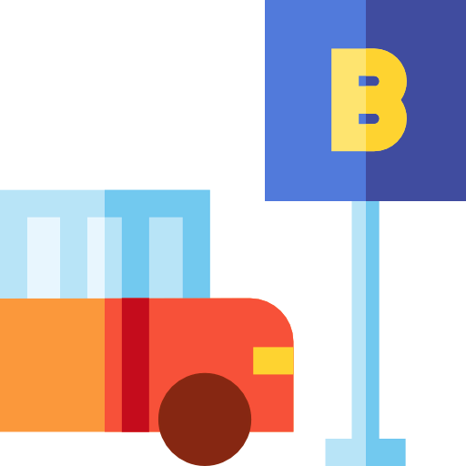 Bus stop icon
