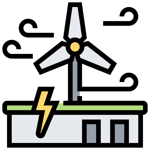 Wind power icon