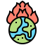 Global warming icon 64x64