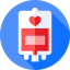 Blood donation icon 64x64