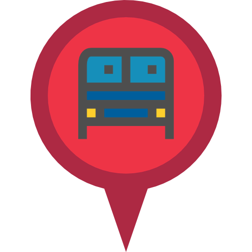 Bus stop icon