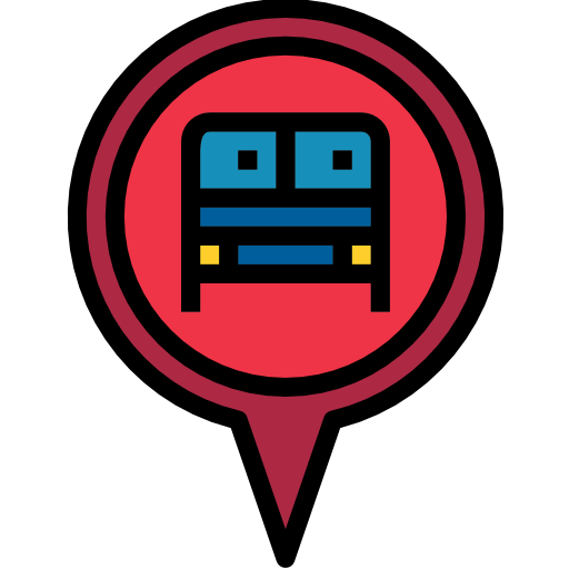 Bus stop icon