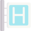 Hospital sign icon 64x64